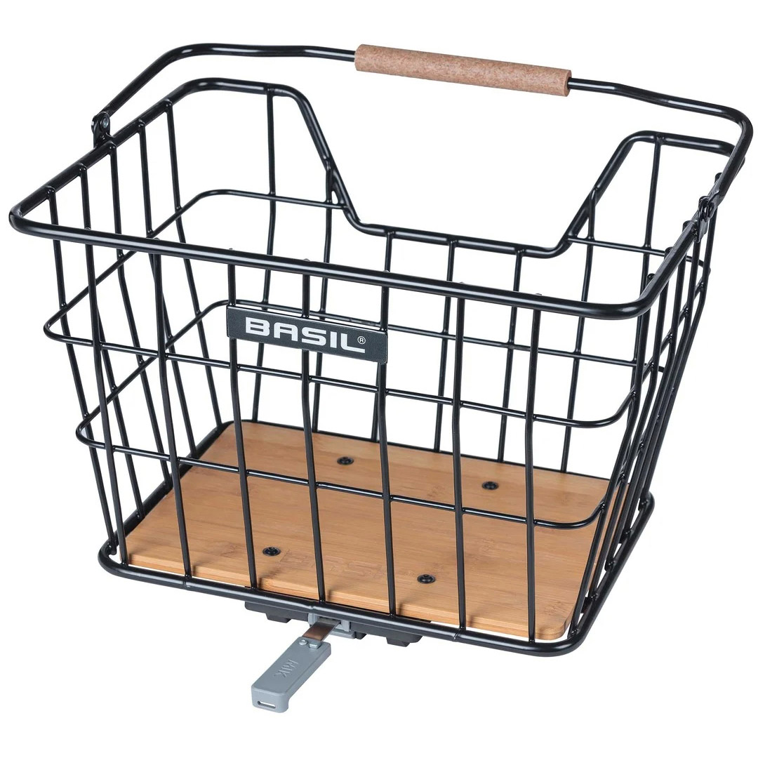 Basil mand Nordland MIK 23l staal zwart/bruin