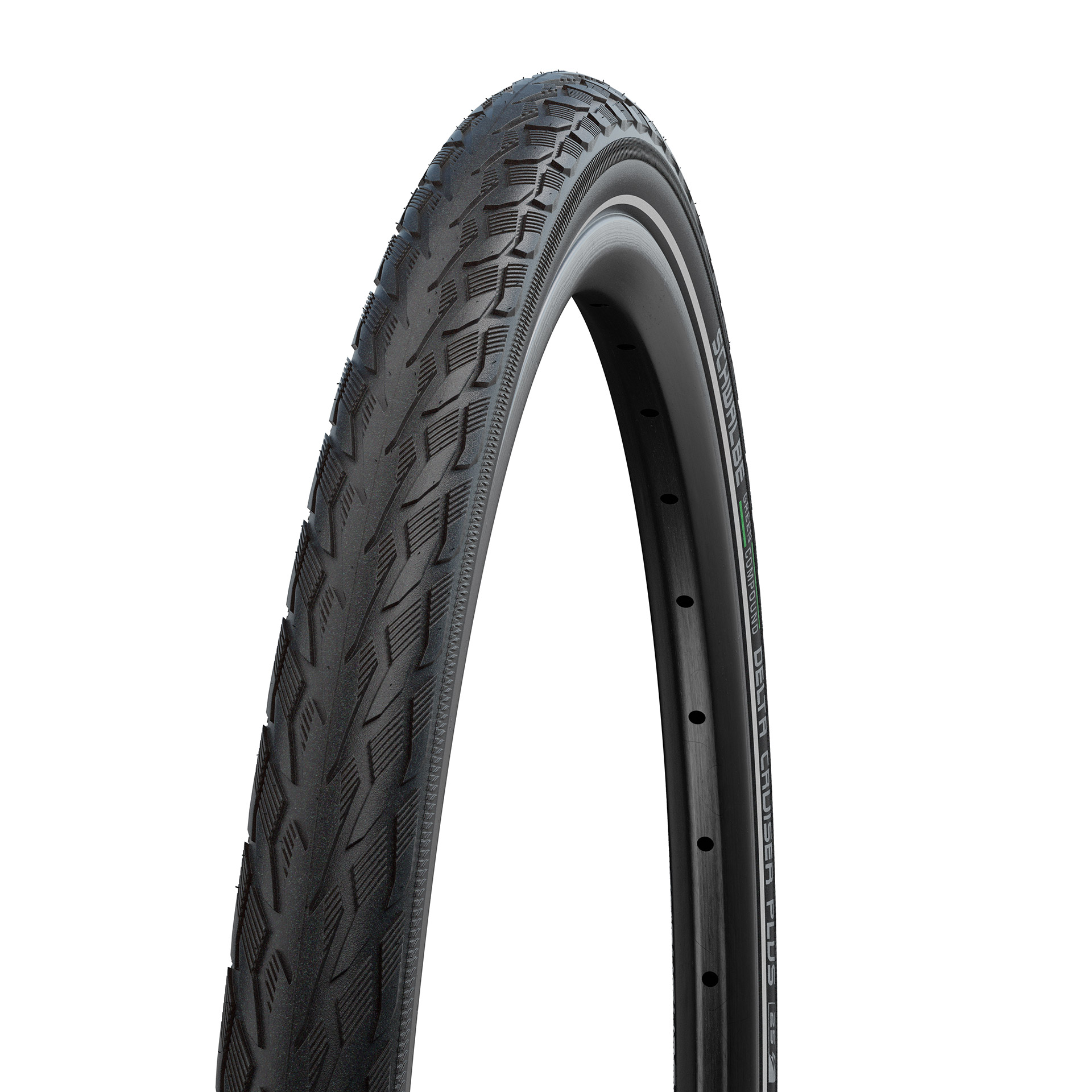 Schwalbe draadband Delta Cruiser Plus Act 40-635 +R zw