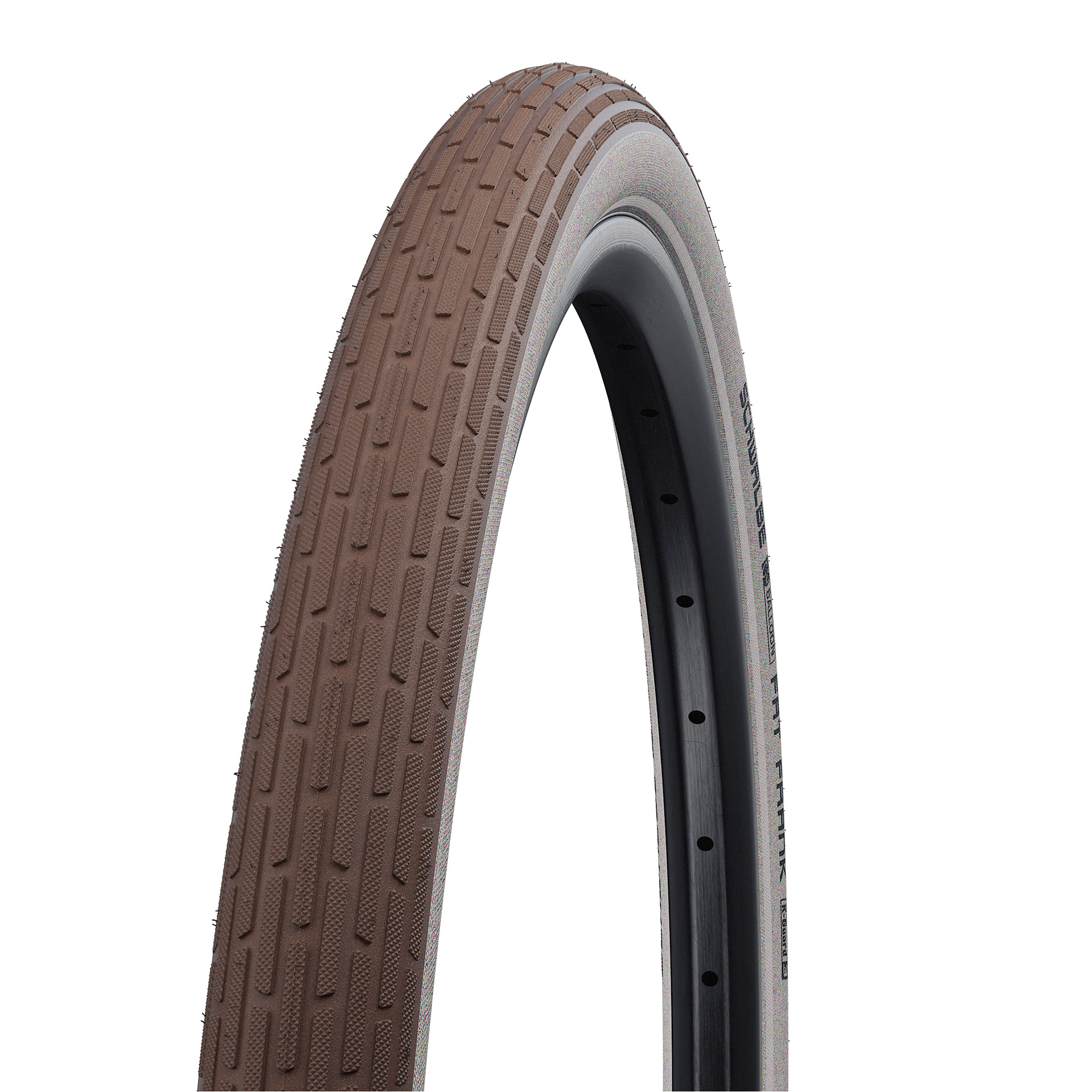 Schwalbe draadband Fat Frank Active 50-622 +R bruin/wit