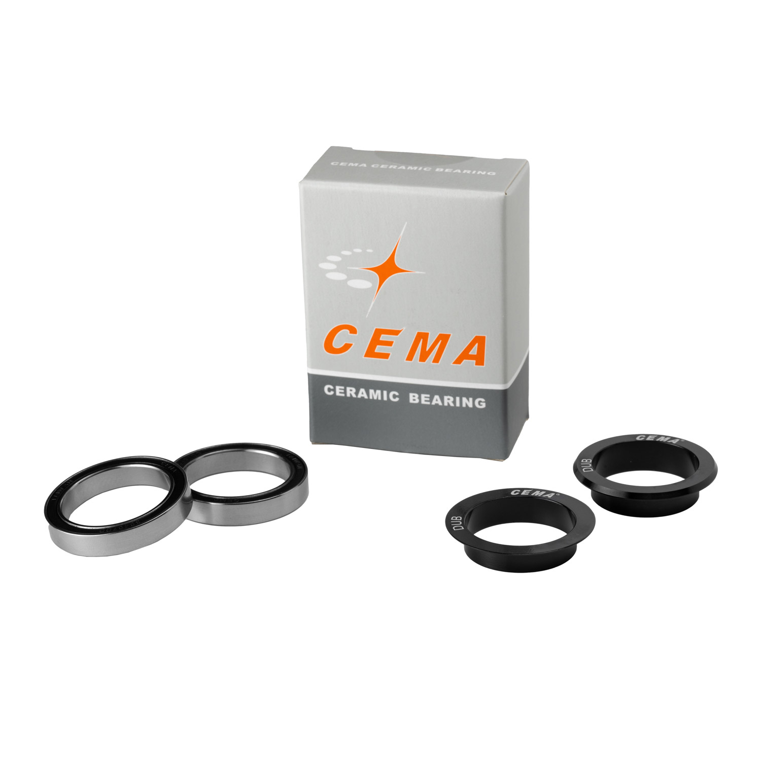 CEMA lagerset voor CEMA compatible DUB brackets RVS