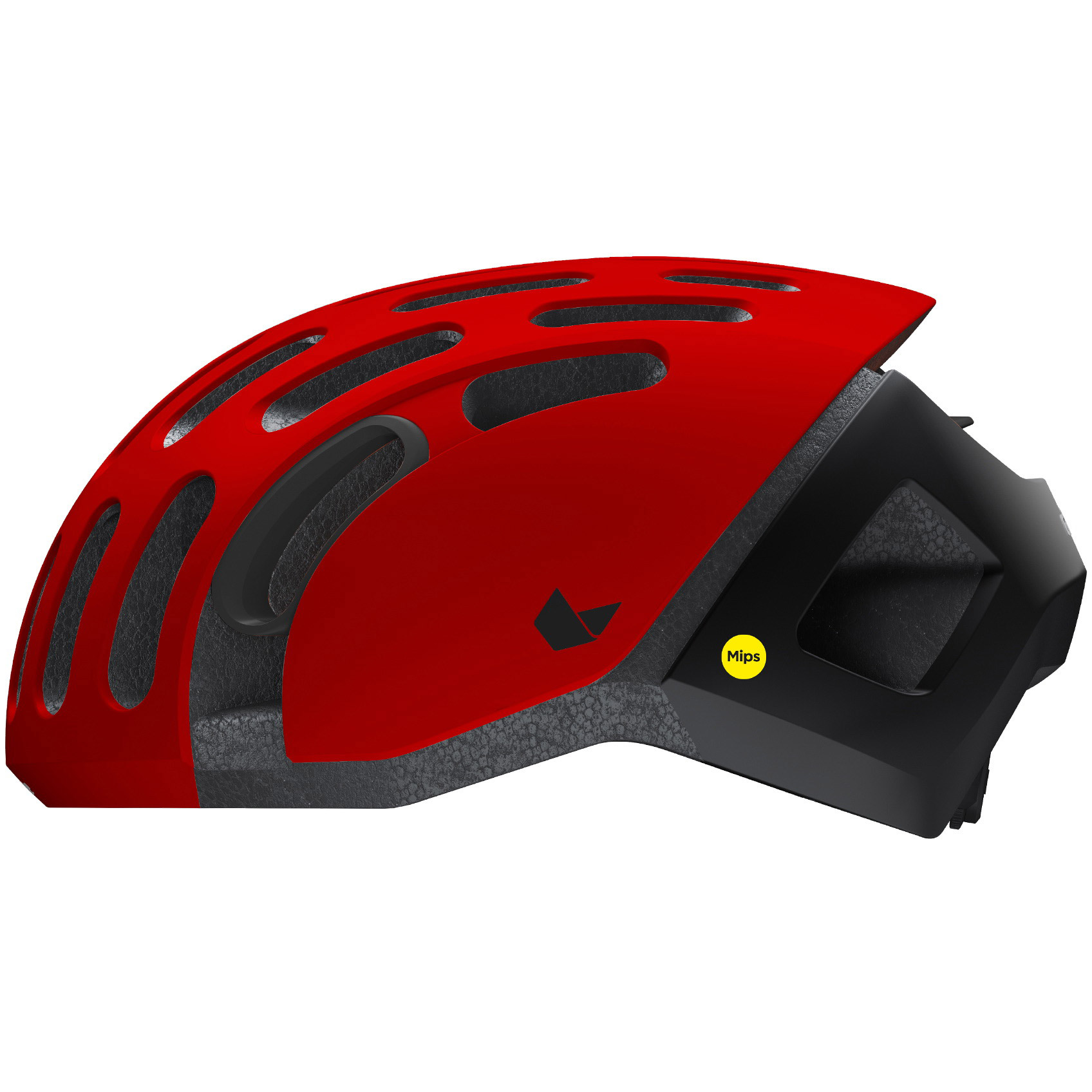 Catlike racehelm Whisper II maat M mat rood/glans zwart