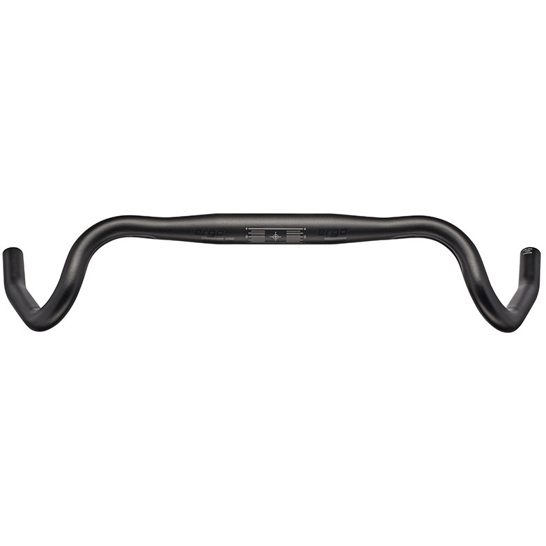 Ergotec stuur Gravel 440/580mm 31,8 30° alu zwart