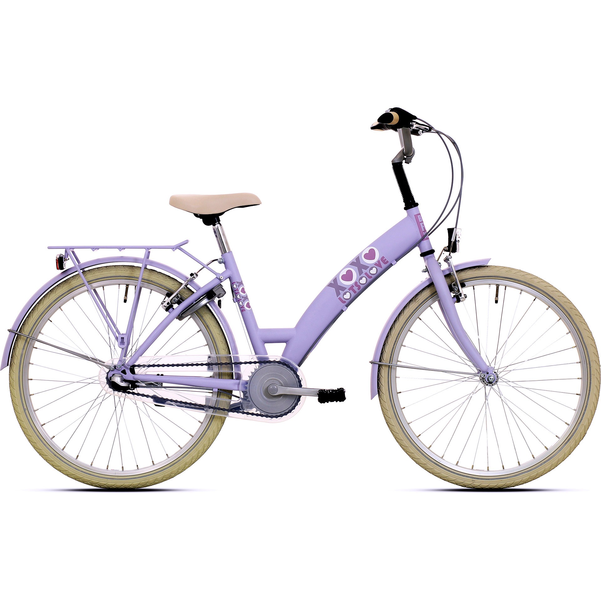 BFN meisjesfiets Lots of Love 26" 3v remnaaf lila/violet