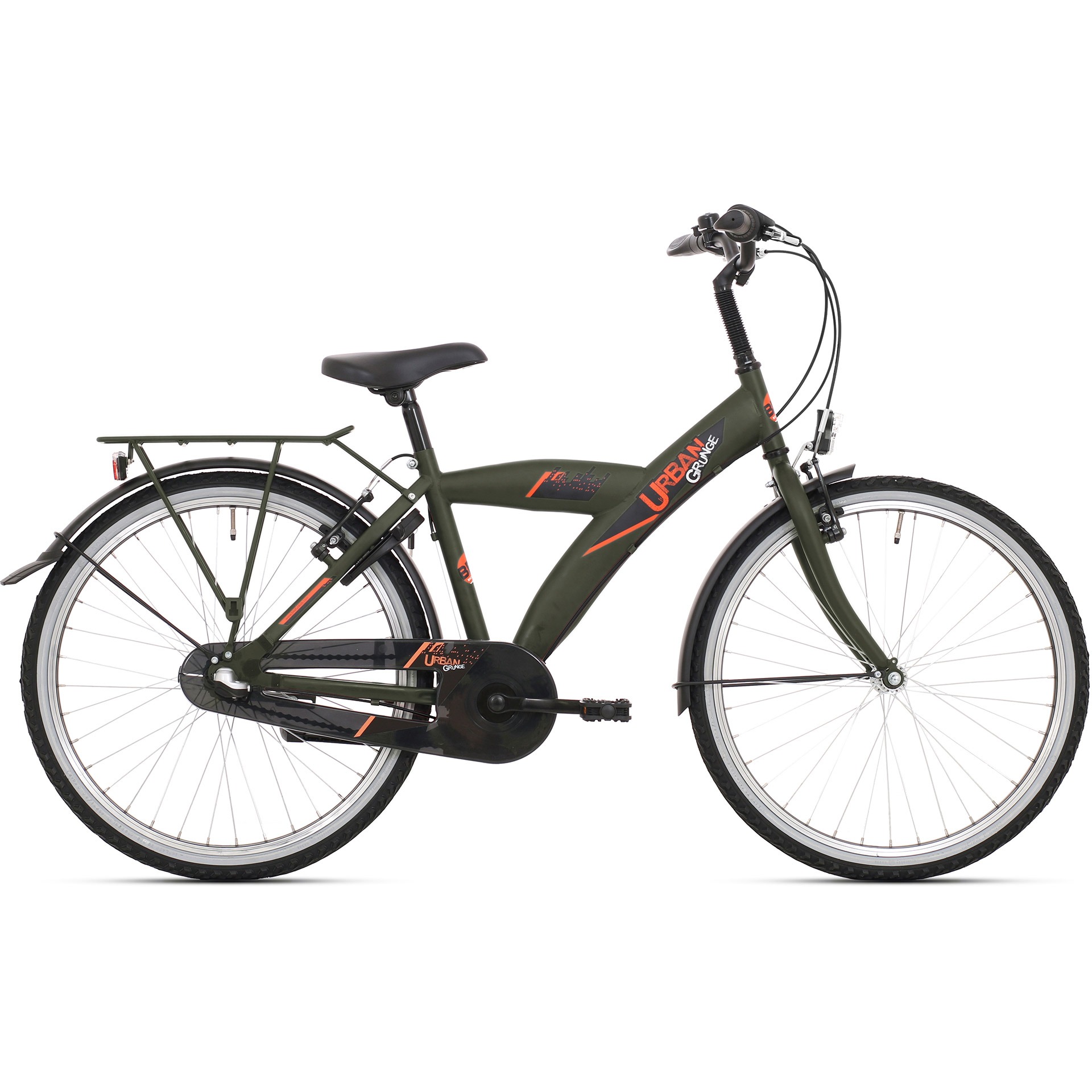 BFN jongensfiets Urban 24" 3v mat donkergroen