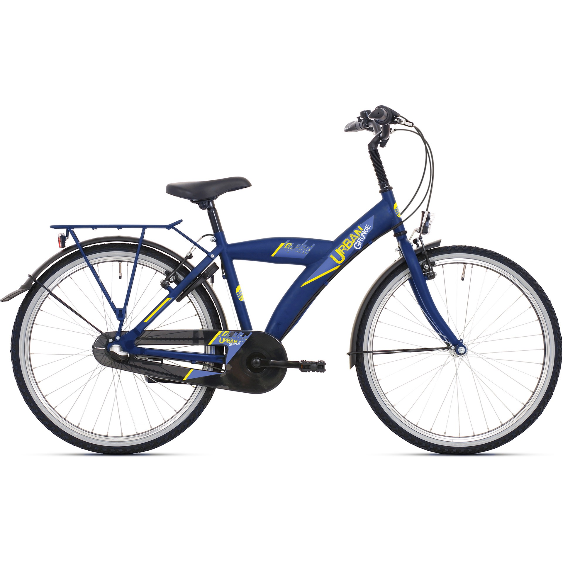 BFN jongensfiets Urban 24" 3v mat cobaltblauw