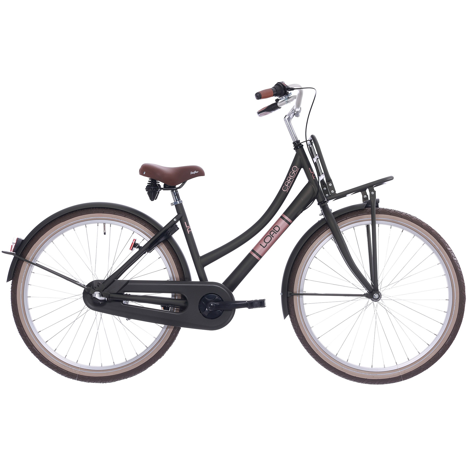 BFN meisjesfiets Load 26" 3v remnaaf mat donkergroen