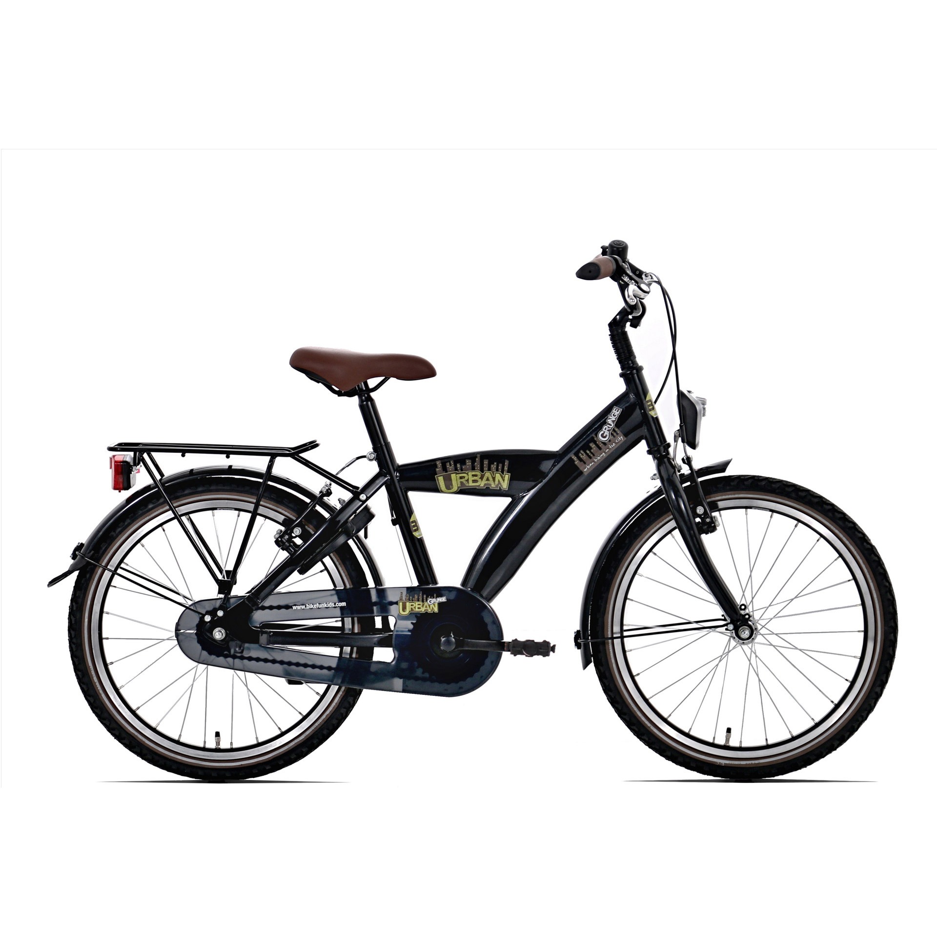 BFN jongensfiets Urban 20" remnaaf glans zwart