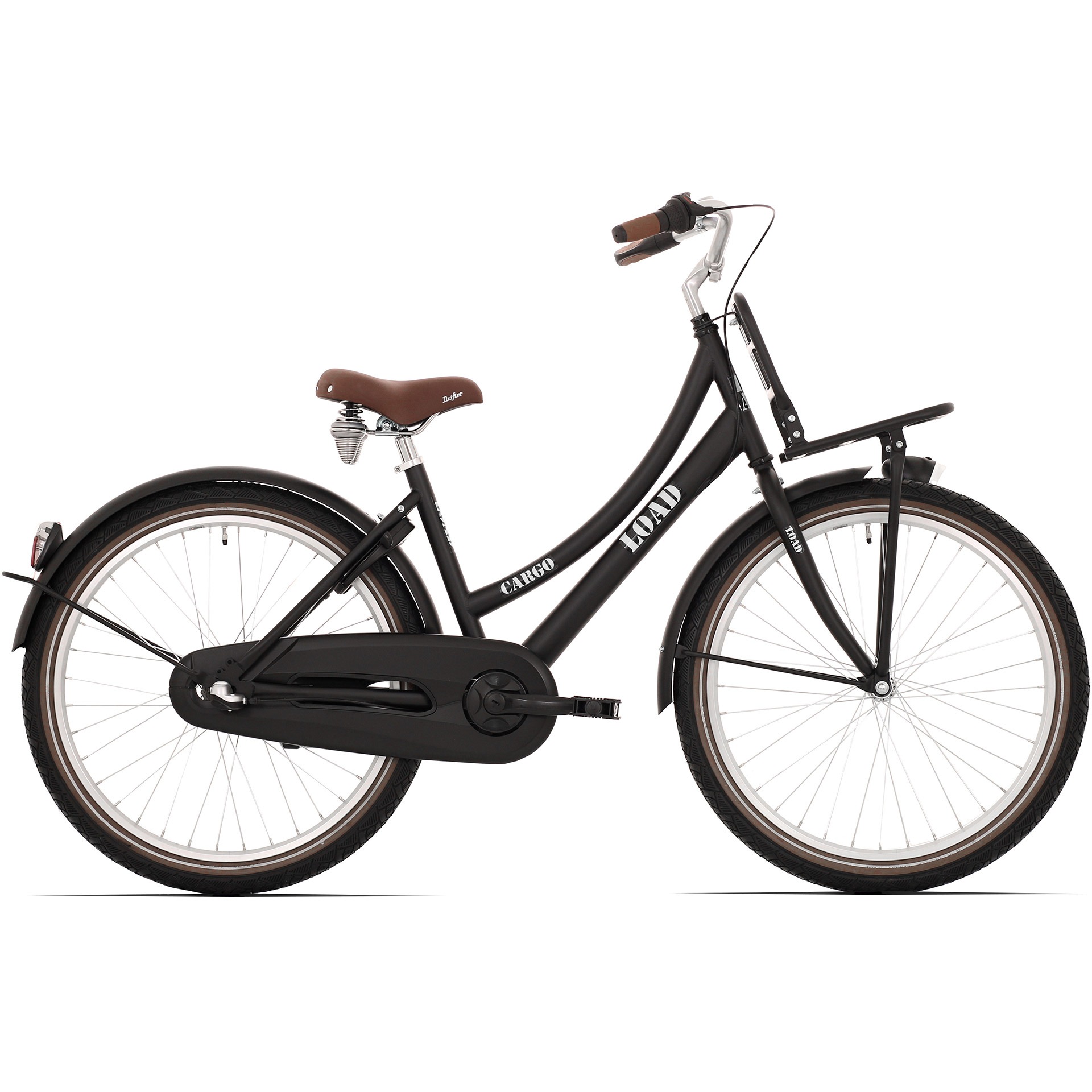 BFN meisjesfiets Load 26" 3v remnaaf mat zwart