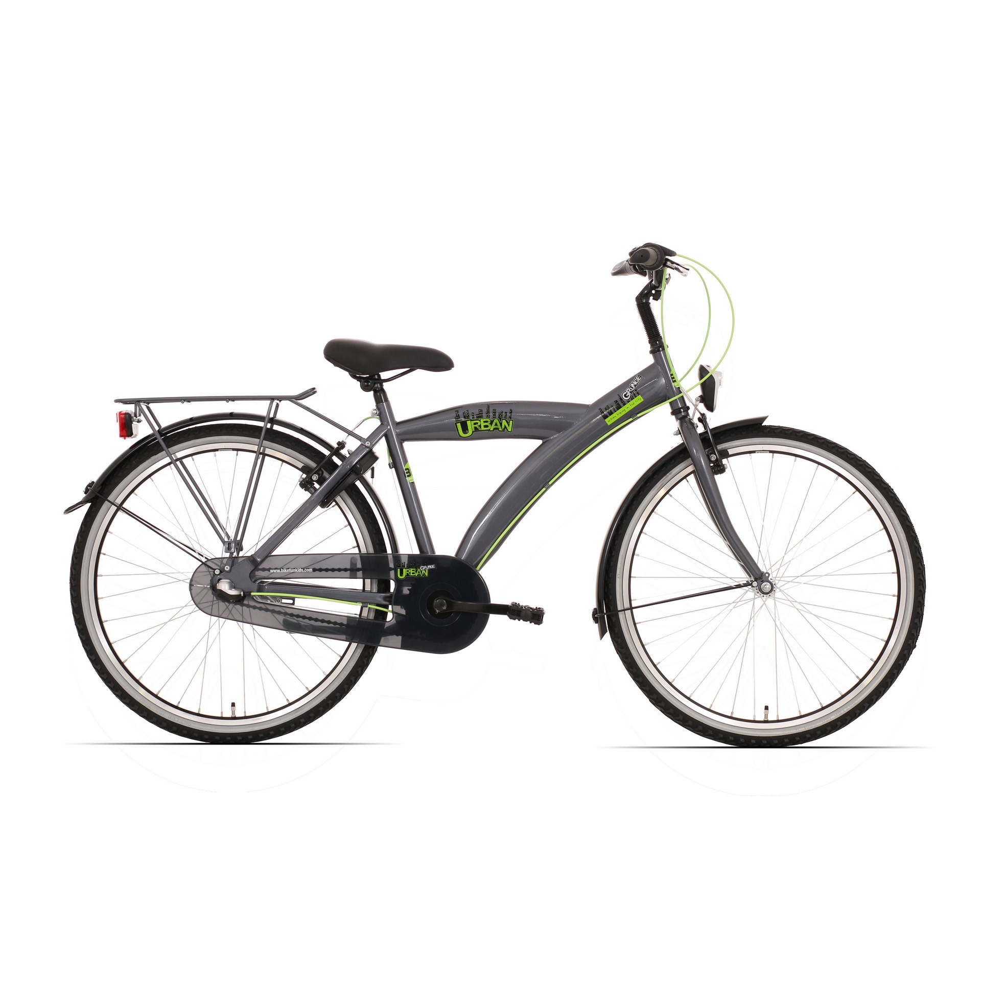 BFN jongensfiets Urban 26" 3v remnaaf glans titanium