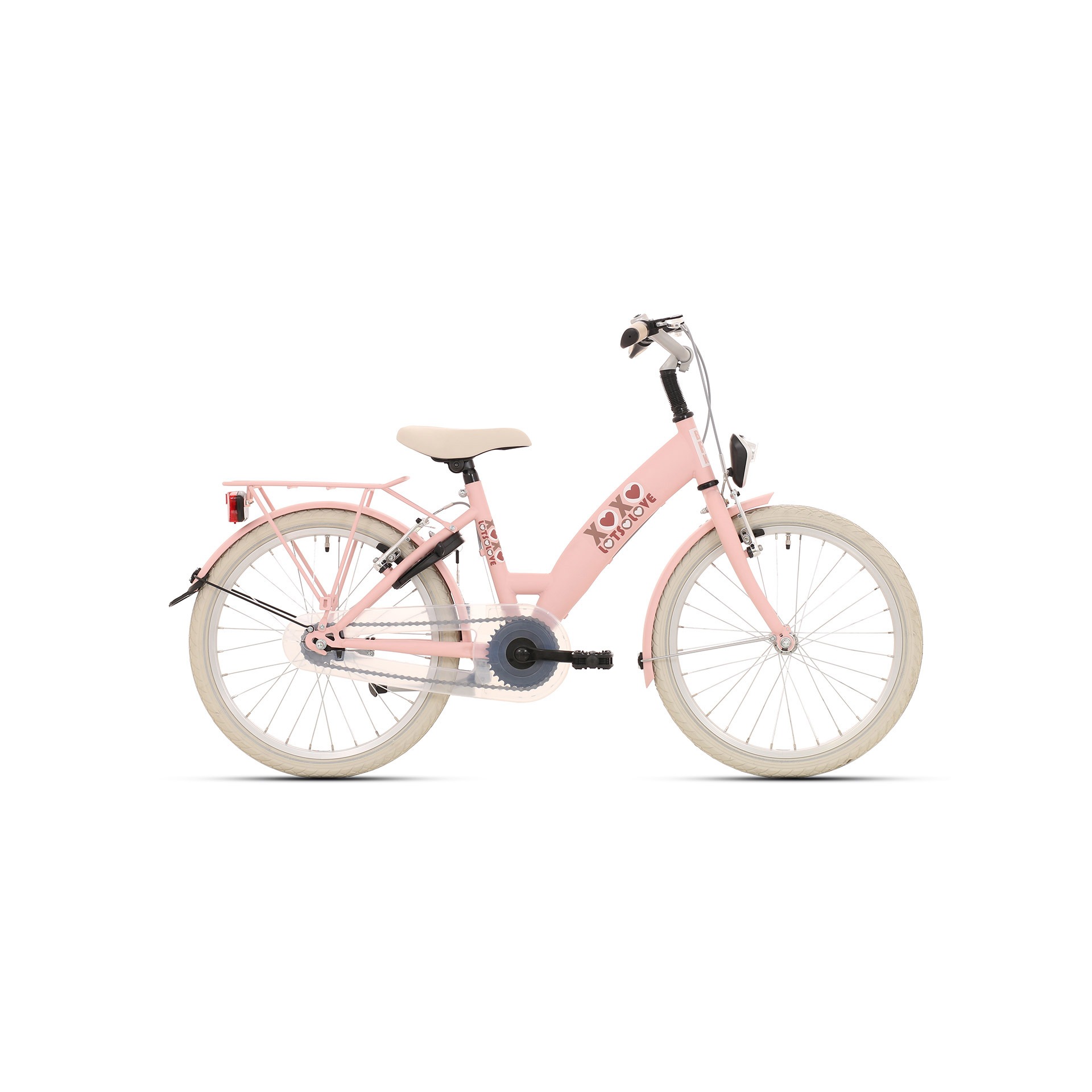 BFN meisjesfiets Lots of love 20" remnaaf roze