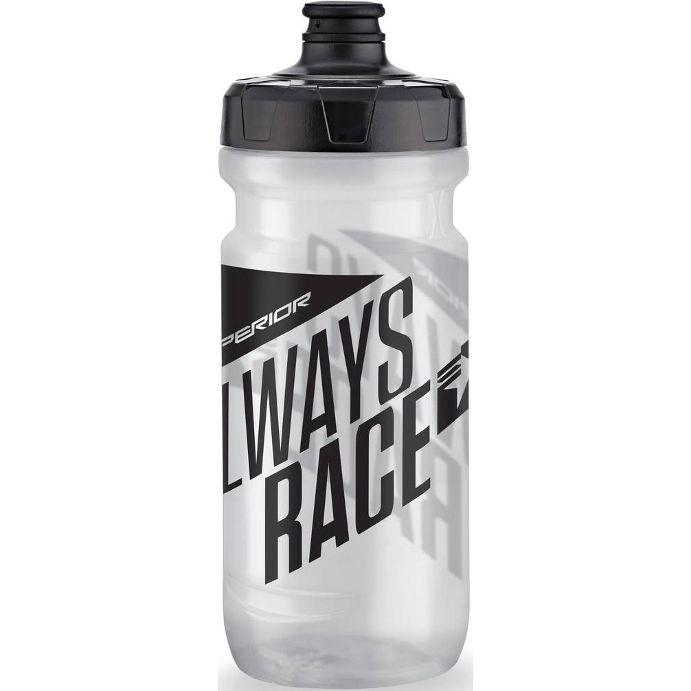 Superior bidon 600ml zwart/grijs