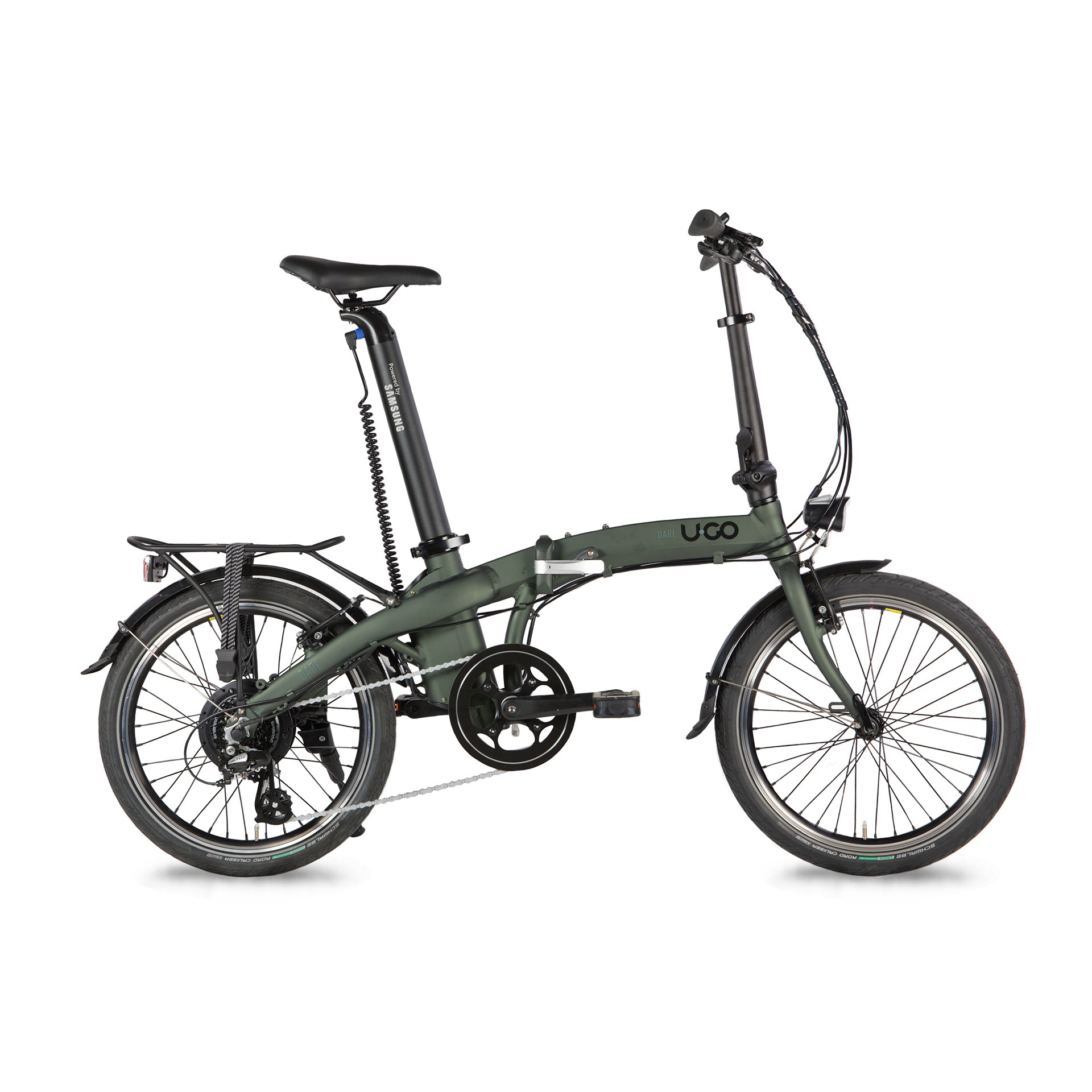 U•GO elektrische vouwfiets Dare Ed7 20" 250W forest green