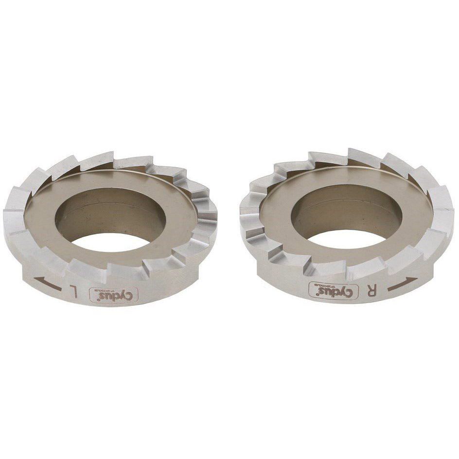 Cyclus vlakfrees T47 std bracketas 46mm staal zilver