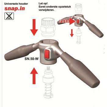 Snap-in SN-50-W houder voor snap-in systeem cyclus 7202750
