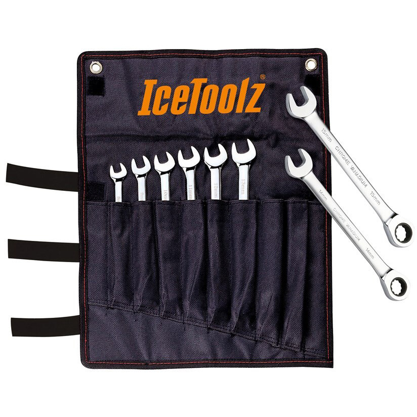 IceToolz steek-/ring-/ratel- sleutel set 8-15mm 24041B8