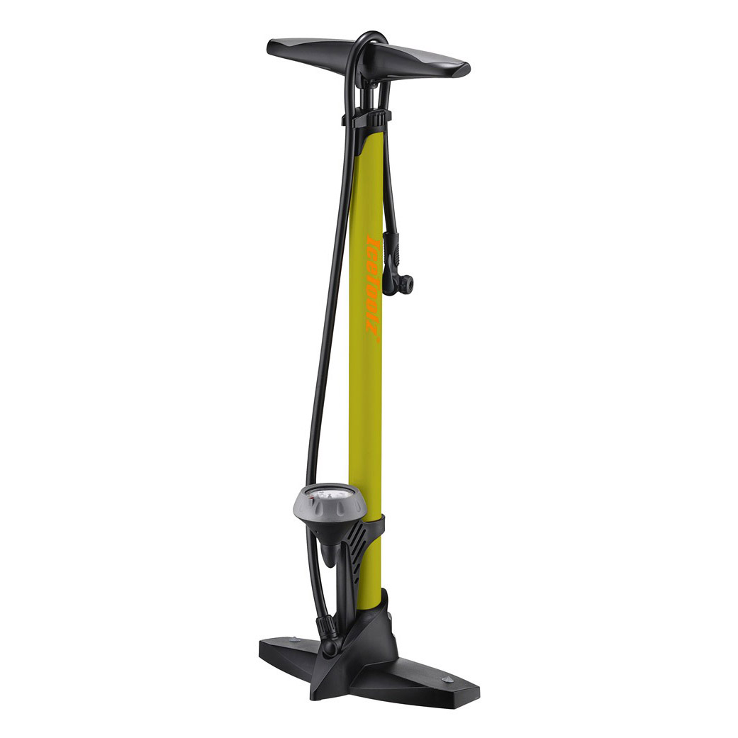 IceToolz Sport vloerpomp staal met meter 160PSI/11bar 240A451