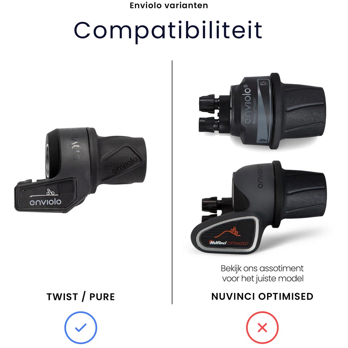Lux3D schakelpook voor Enviolo Twist / Pure