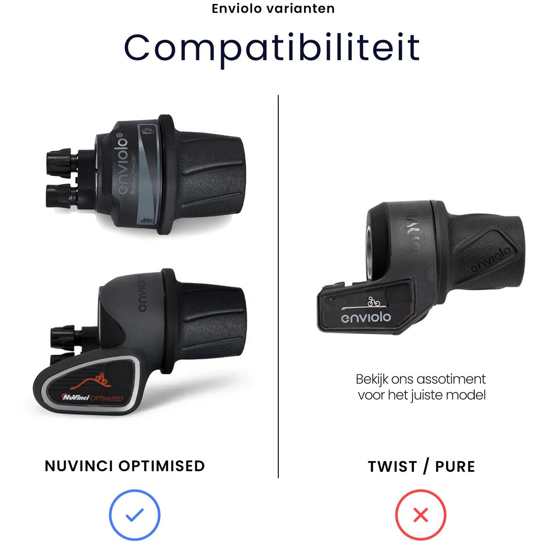 Lux3D schakelpook voor Enviolo Nuvinci