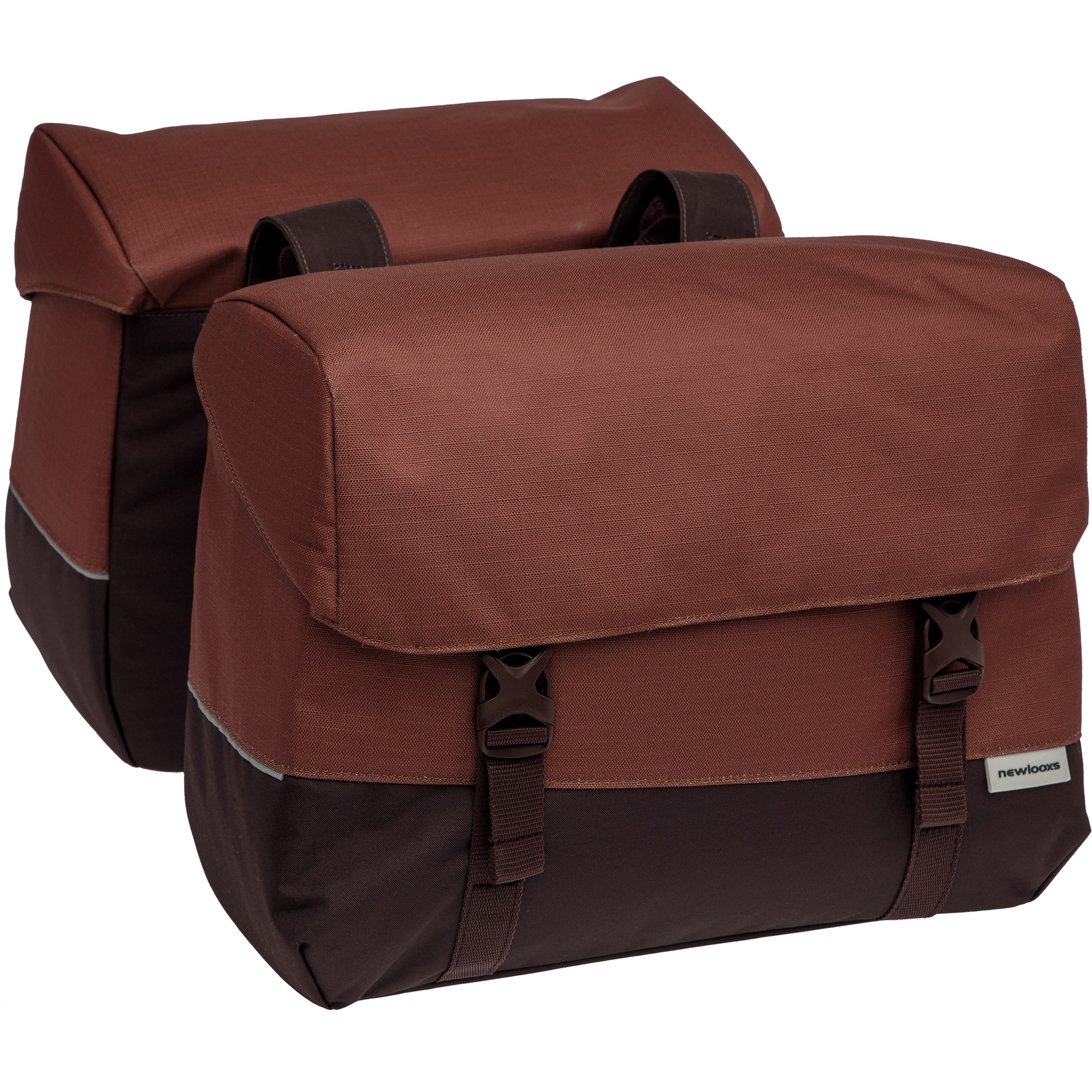 New Looxs dubbele tas Oslo Joli 37l rPET bordeaux/roest