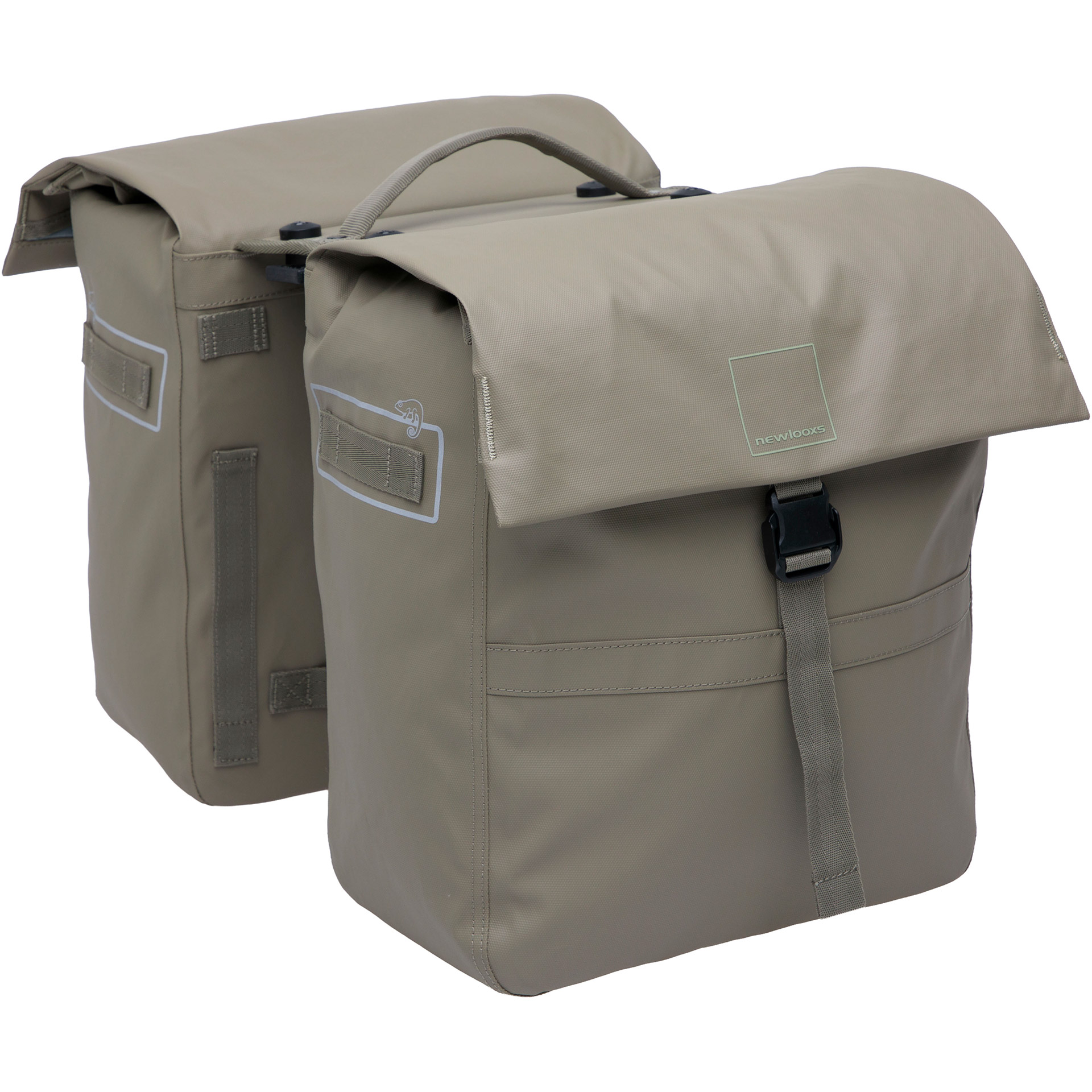 New Looxs dubbele tas Leeds MIK 2.0 38l rPET taupe