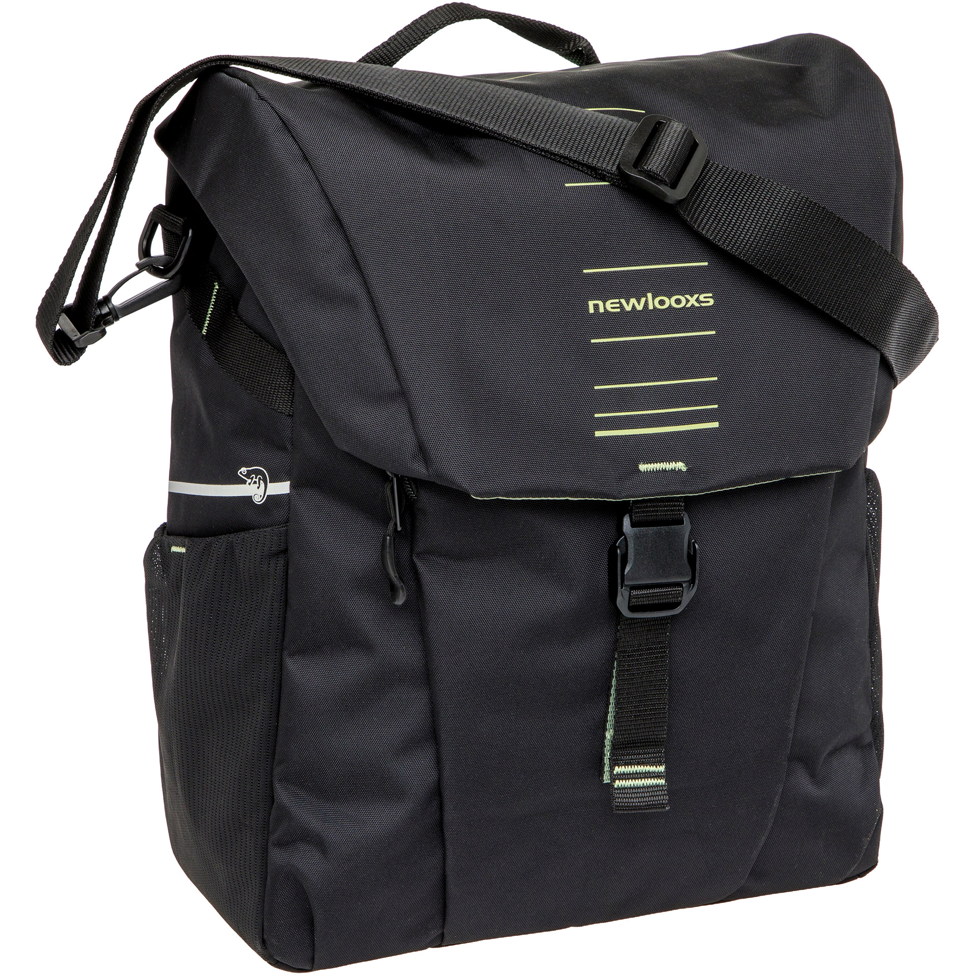 New Looxs enkele tas Vigo 20l polyester zwart/groen