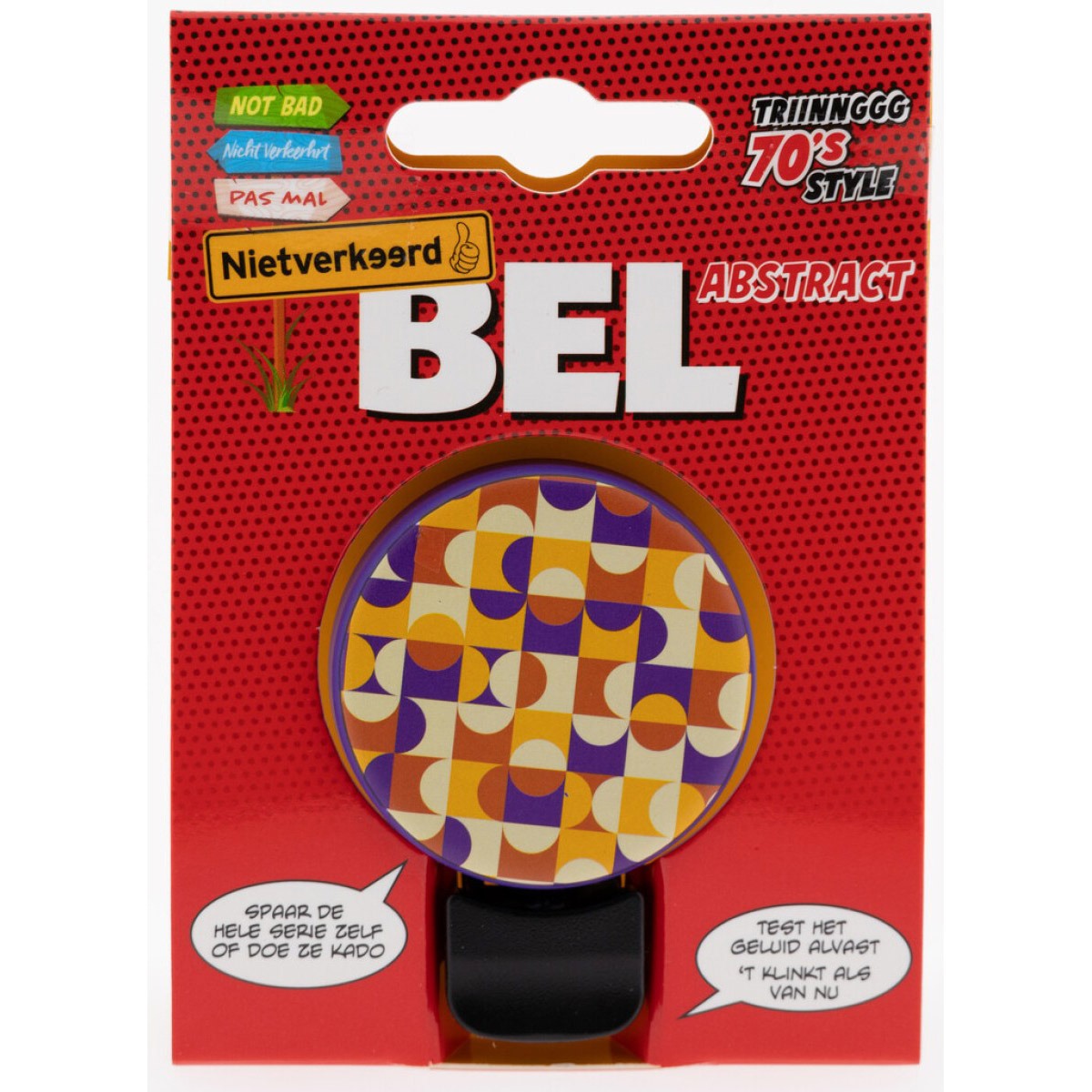 NietVerkeerd bel 70s 40mm abstract
