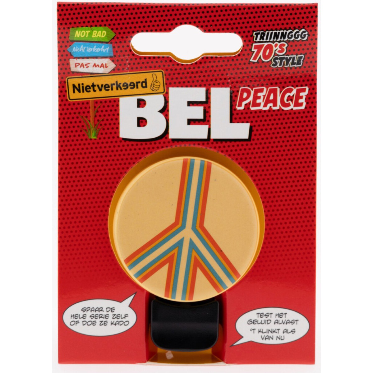 NietVerkeerd bel 70s 40mm peace