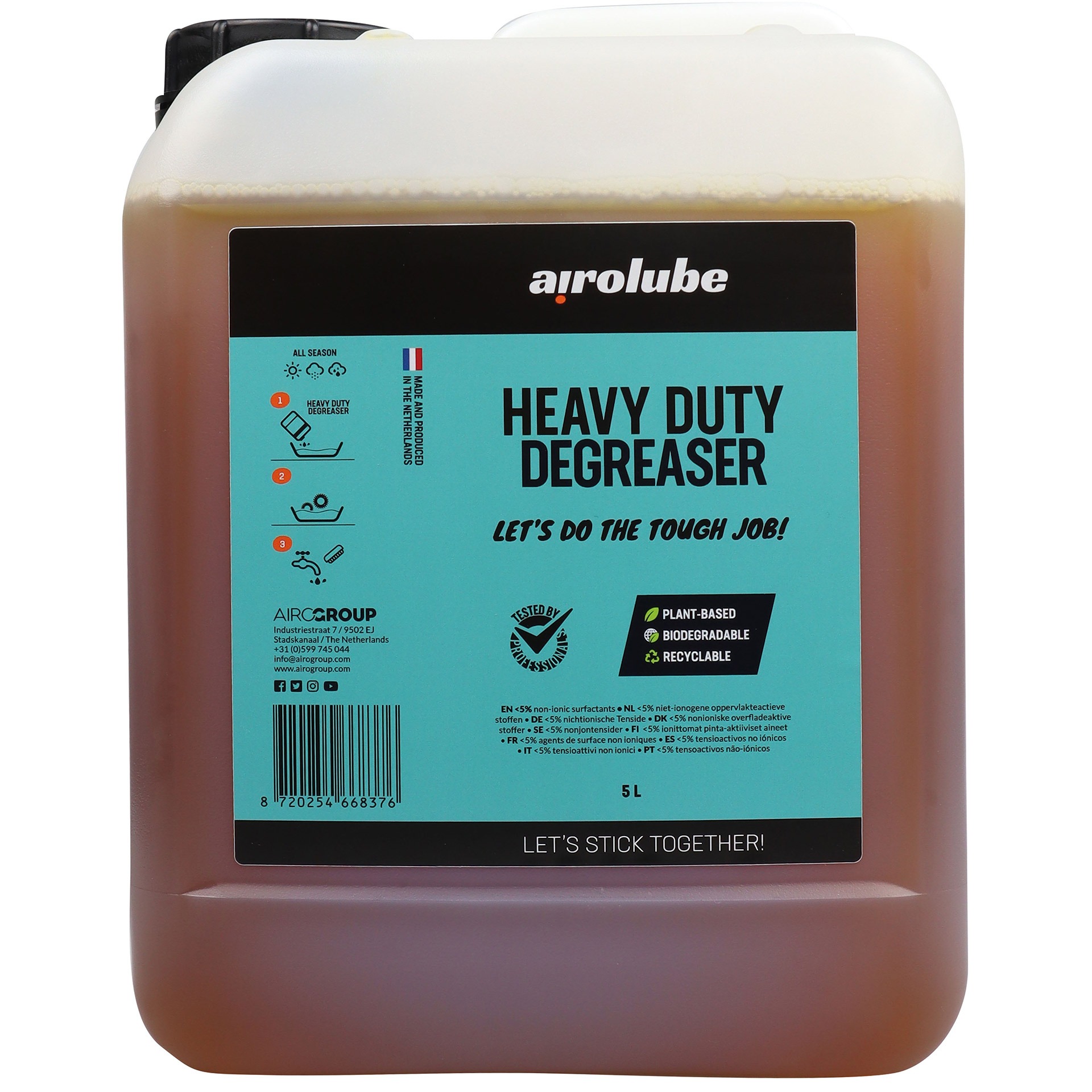 Airolube heavy duty ontvetter jerrycan 5l