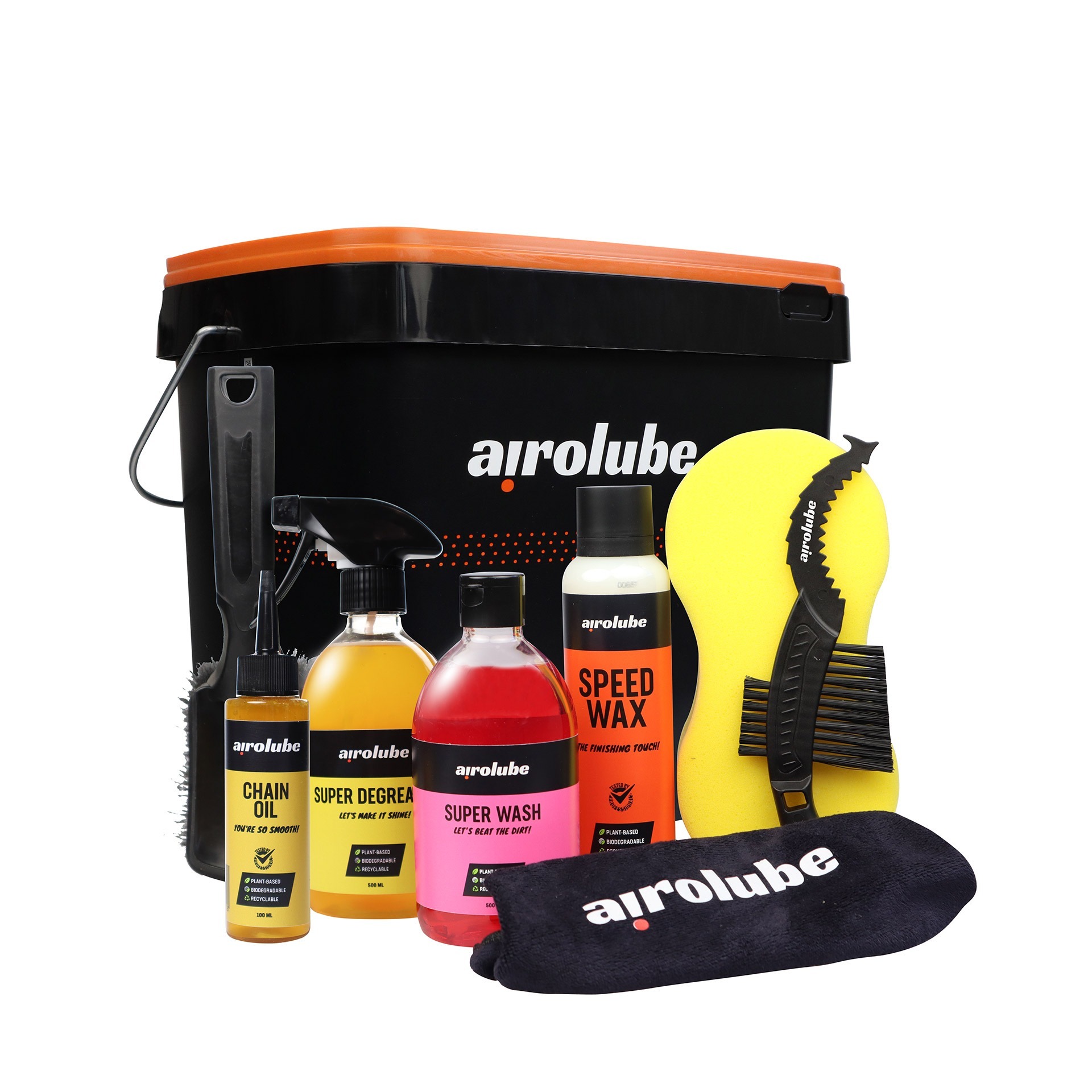 Airolube emmer Cleanest Bike Essentials Oil met inhoud 6l