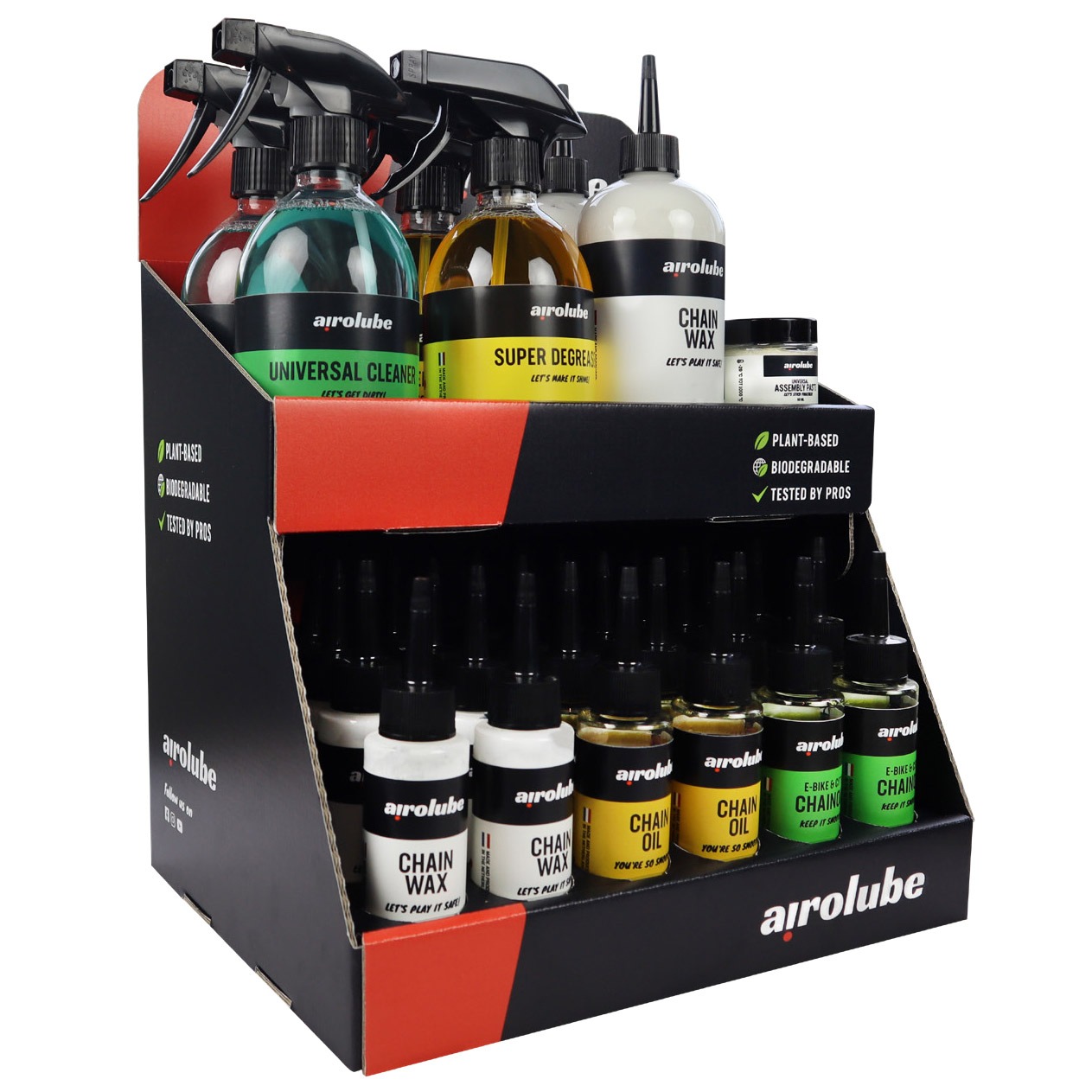 Airolube baliedisplay gevuld 7 producten / 42 flacons