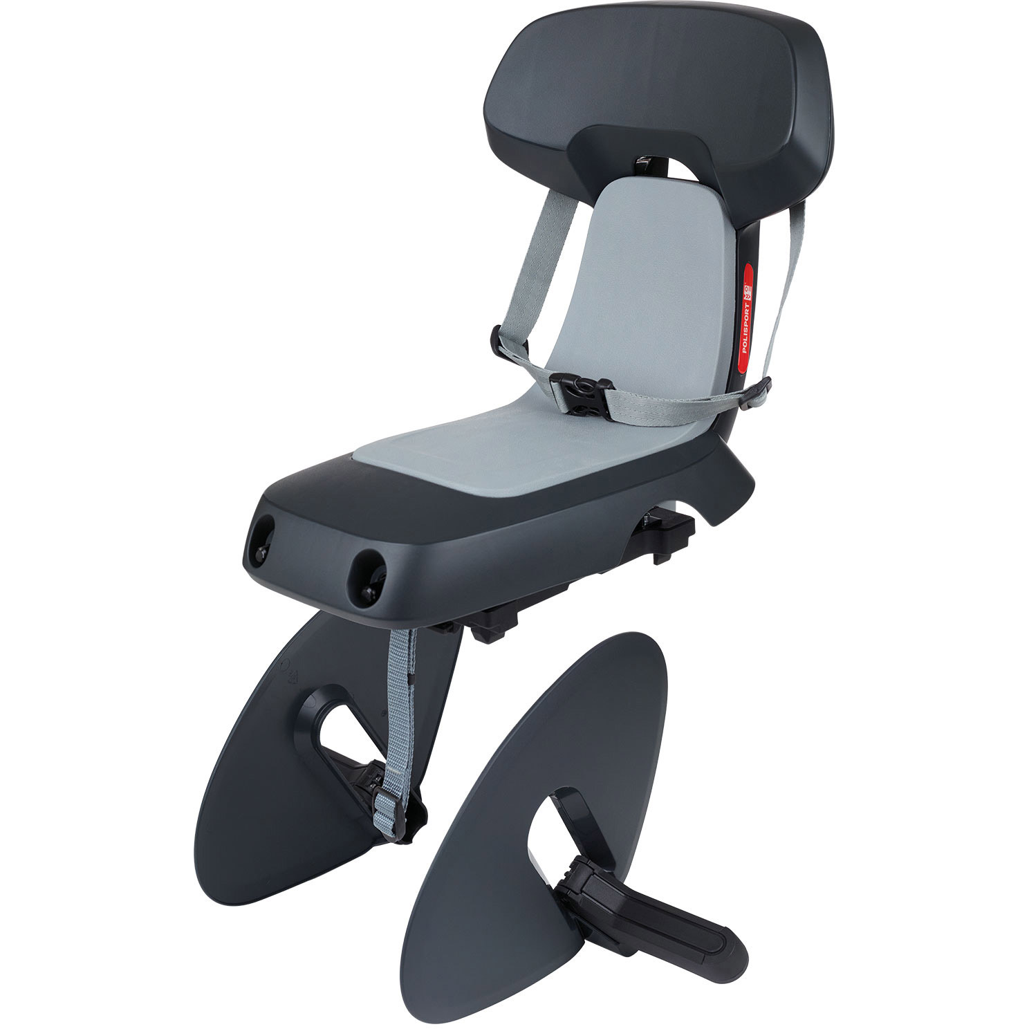 Polisport achterzitje Guppy Junior MIK-HD donker/lichtgr.