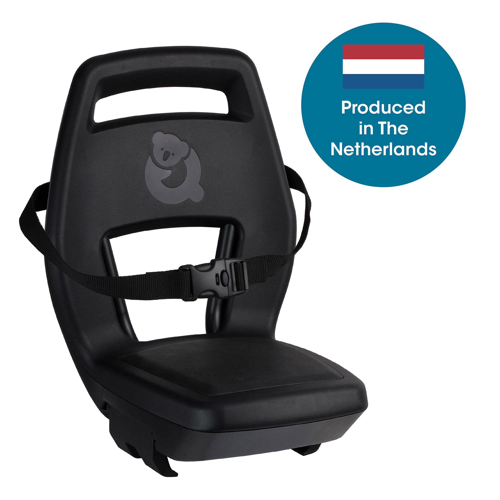 Qibbel achterzitje Junior 6+ Longtail bagagedrager zwart