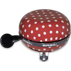 Basil Big Bell Polkadot 80mm ding dong red/white 50396