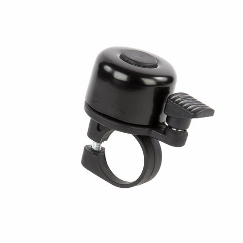 Bel race mini met veerklepel zwart (nietverkeerd)