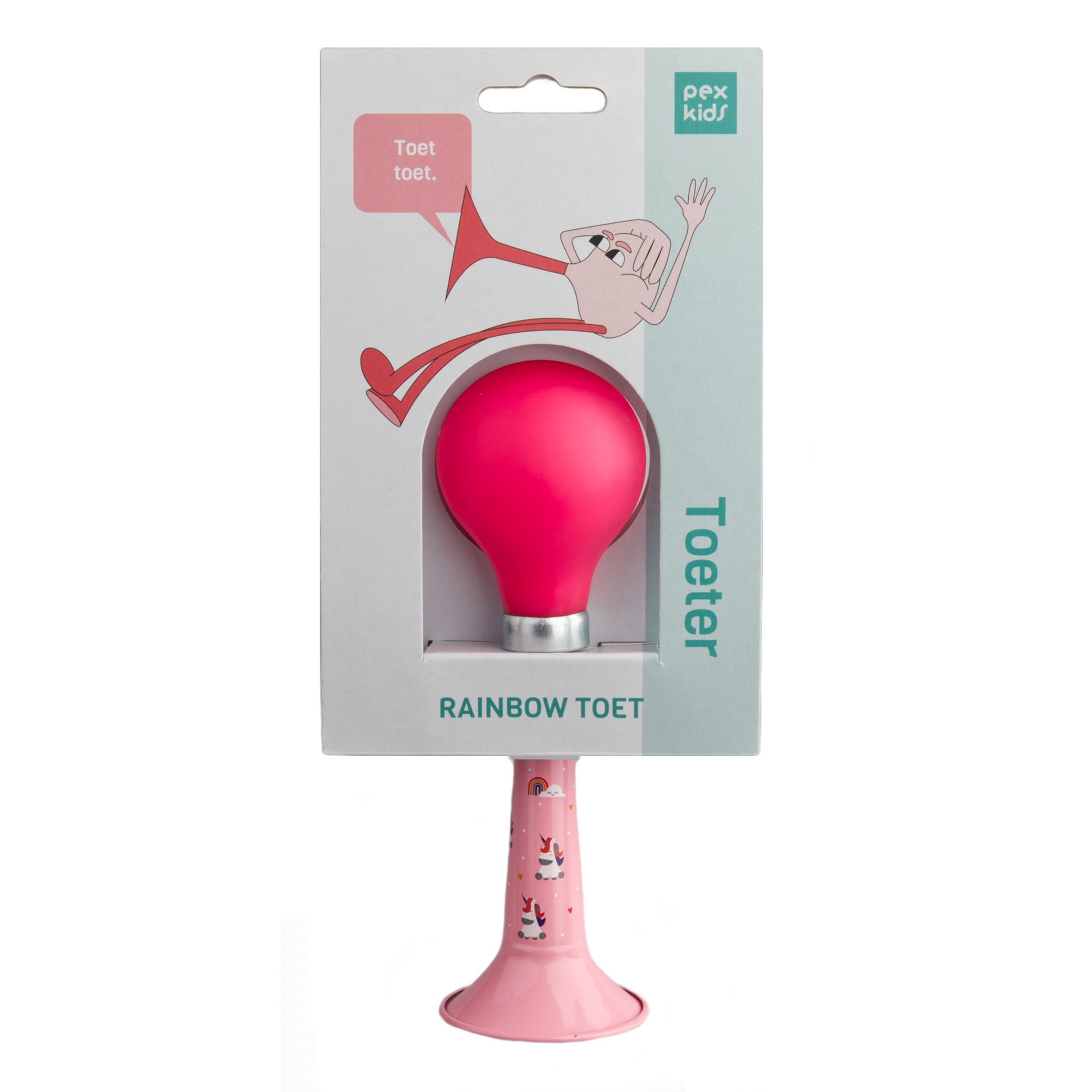 PexKids fietstoeter recht Unicorn Toet met roze bol