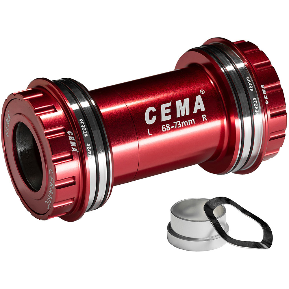 CEMA Bracketas PF30 Interlock SRAM GXP-Keramisch-Rood