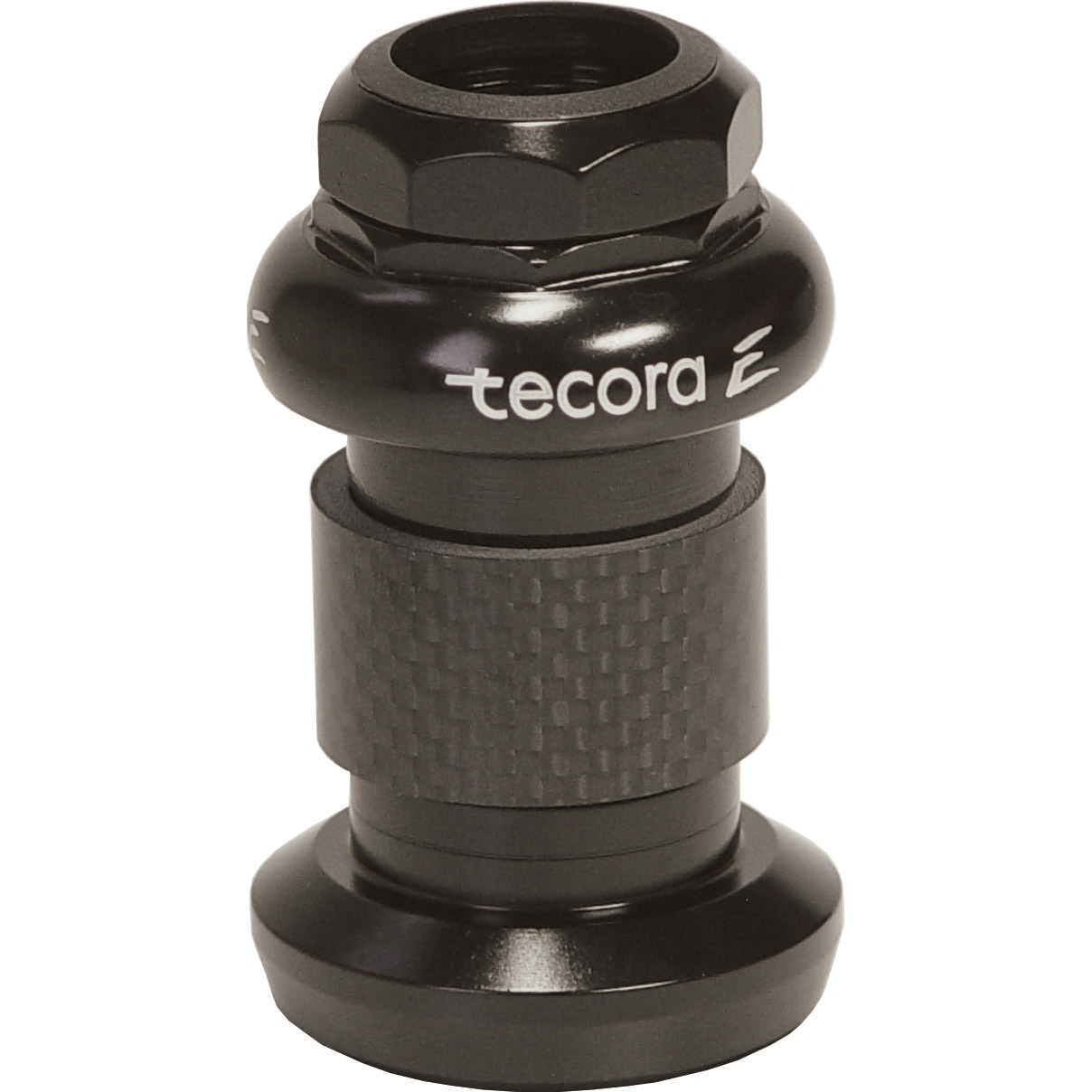 Tecora E balhoofdstel staal 1" draad zwart