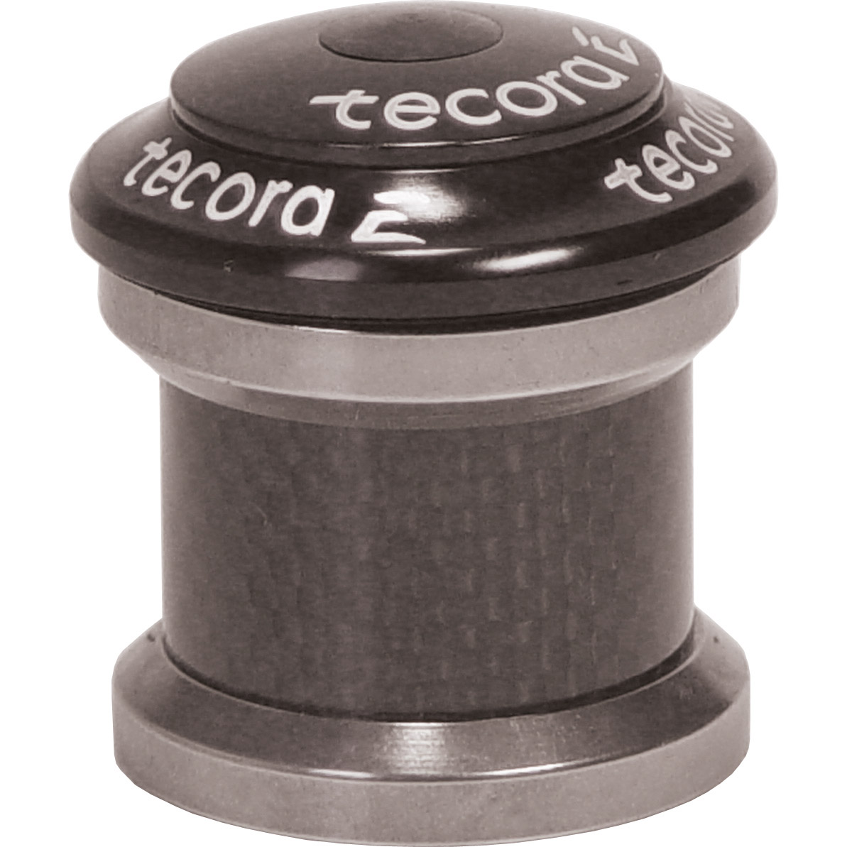 Tecora E balhoofdstel 1" geïntegreerd alu zwart