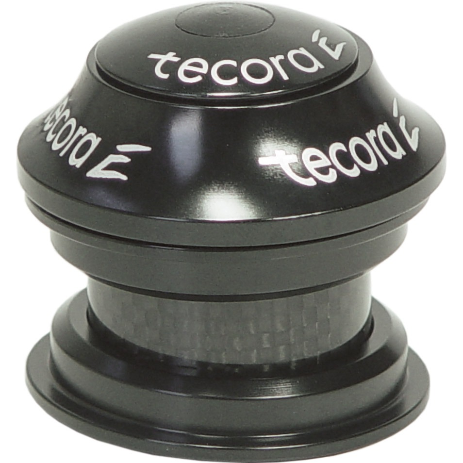 Tecora E balhoofdstel 1⅛" semi-geintegreerd alu zwart