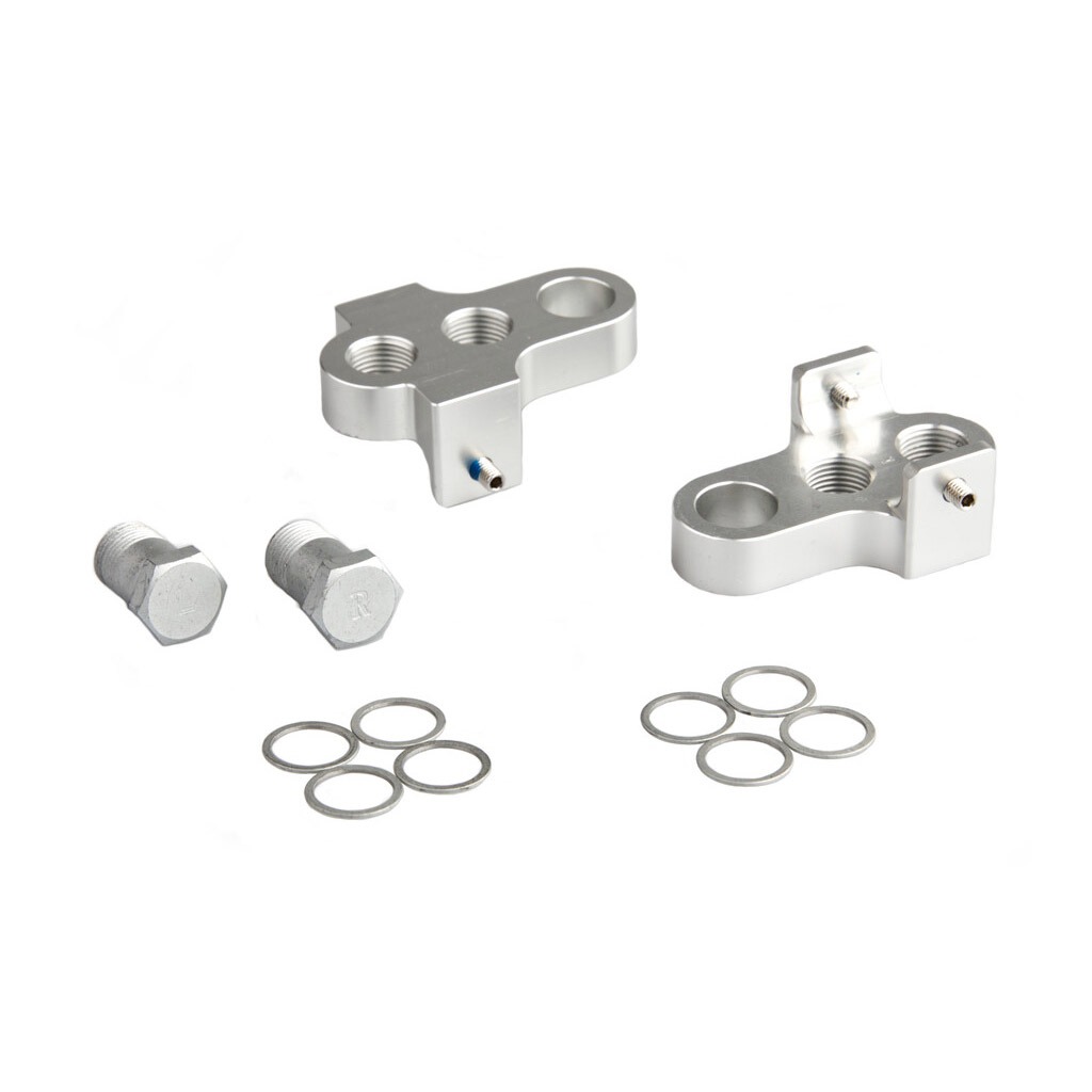 Mirage crankverkorters met RVS bouten aluminium T6 zilver