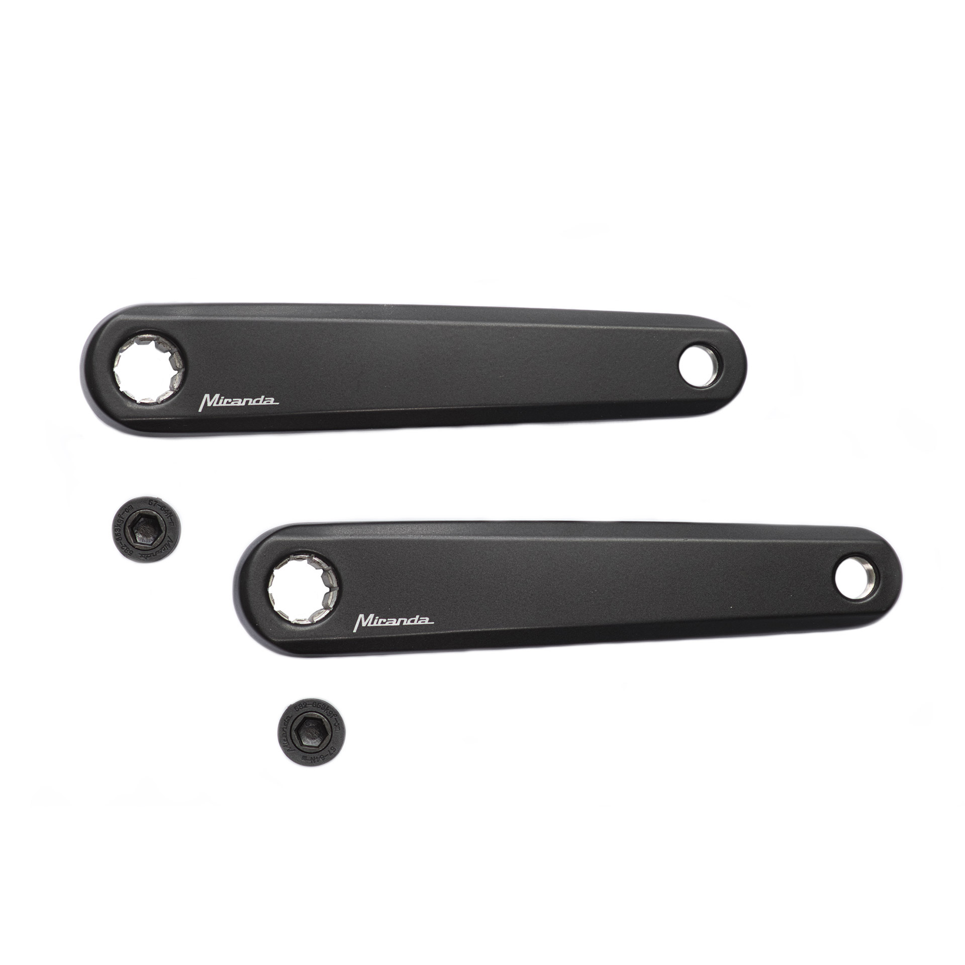 Miranda crankset E-bike Delta voor Bosch1 170mm zwart