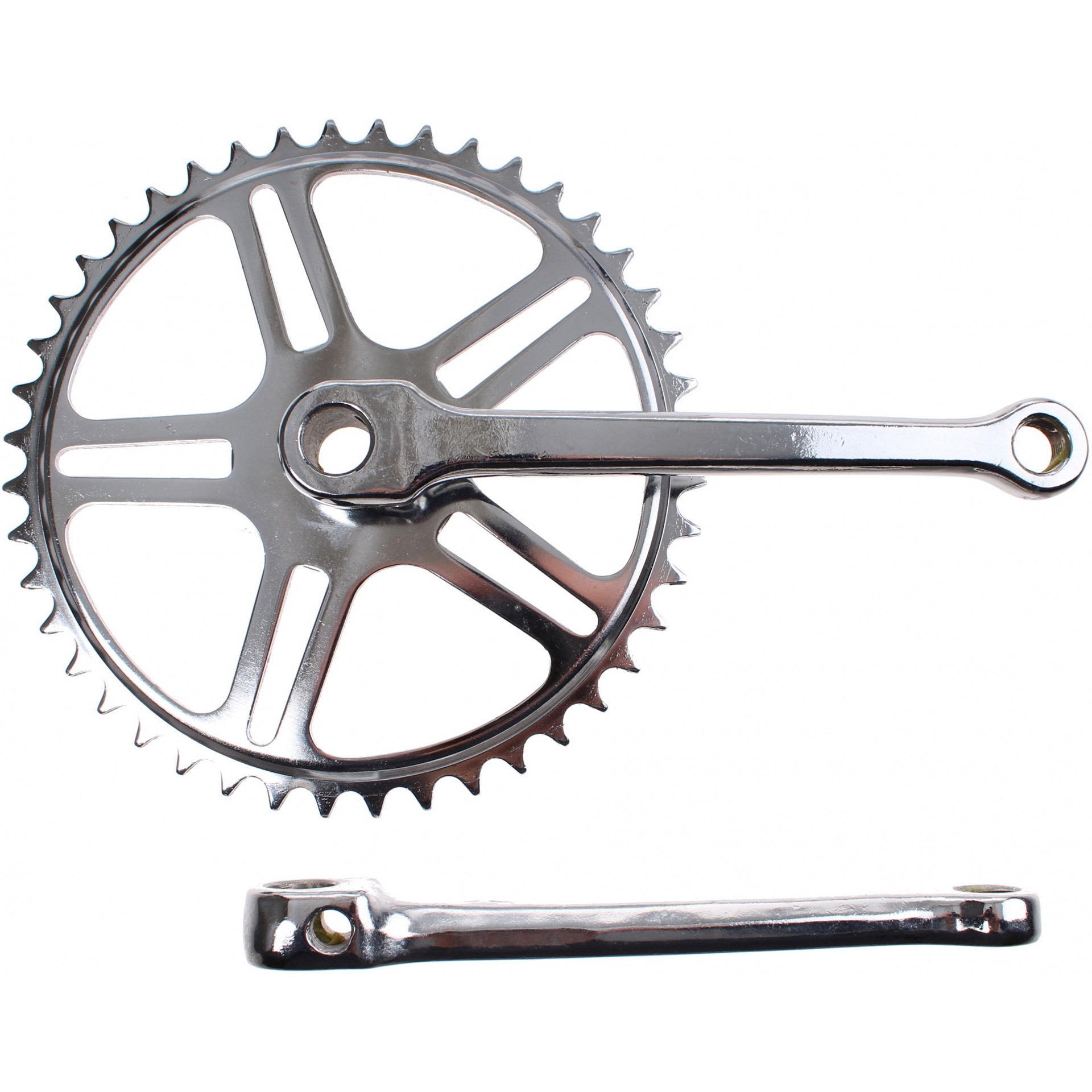 Bhogal crankstel Vinty met spie 46T ⅛" 170mm chroom