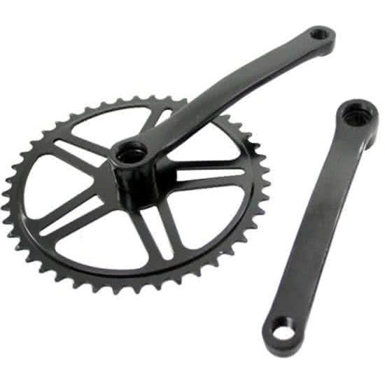 Bhogal Vinty crankstel 44tds 1/8" zwart spieloos 170mm