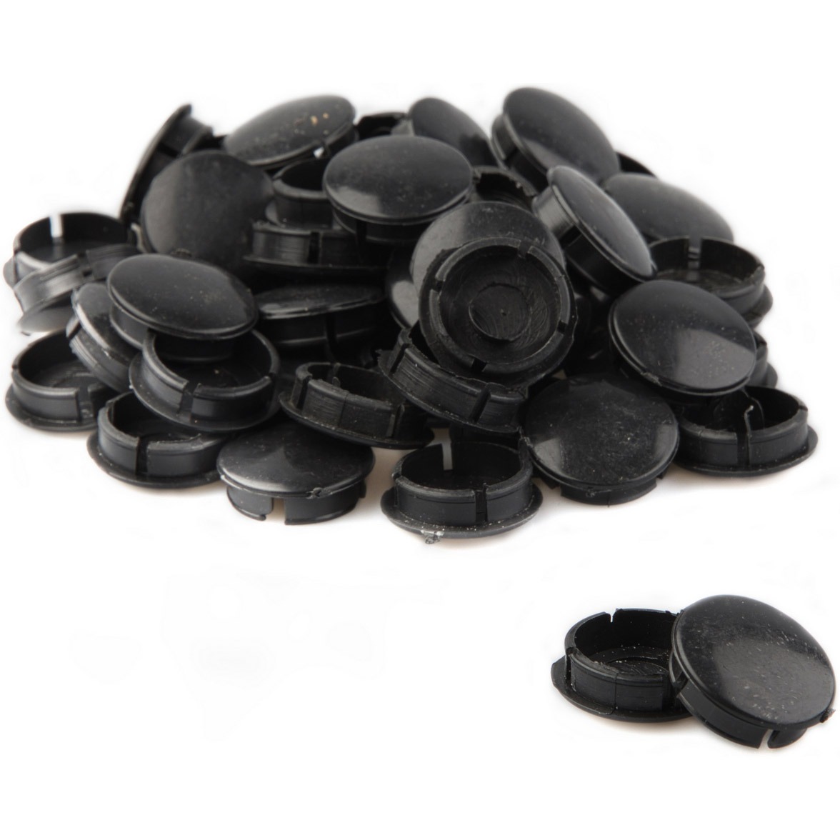 Bhogal Vinty crankdop zwart v/spieloze crank univ. (p/50)