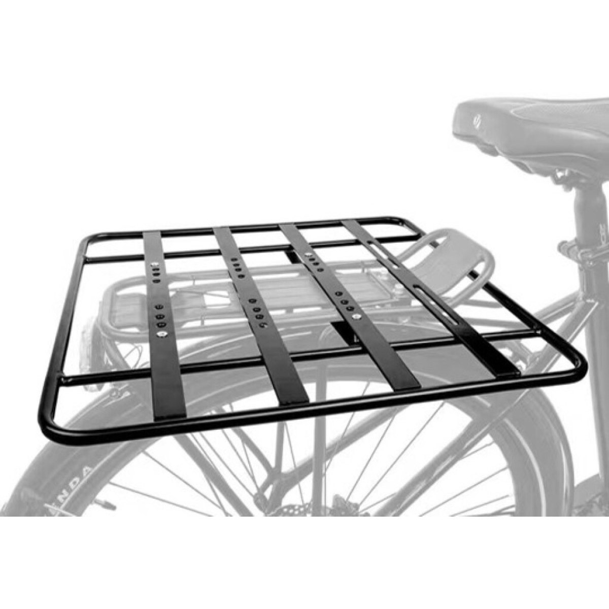 Mirage dragerverbreder 400x400mm aluminium zwart