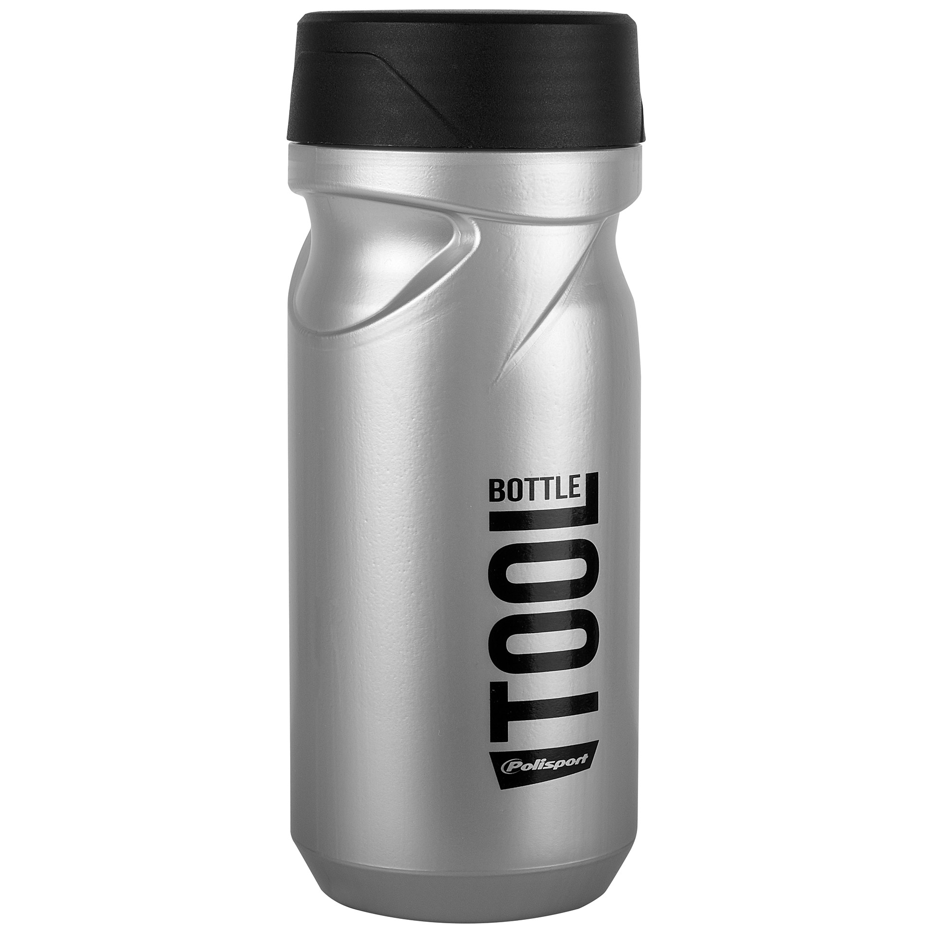 Polisport Tool Bottle 600ml zilver met zwarte opdruk