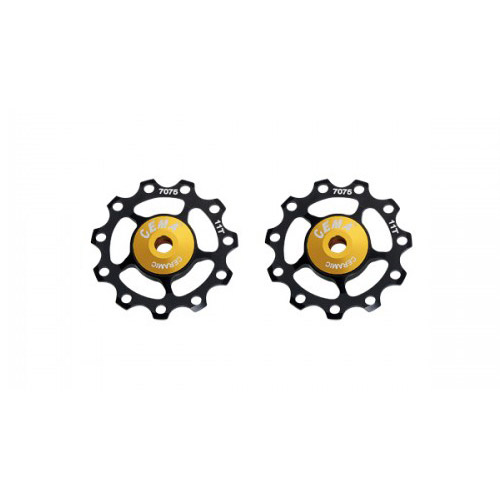 CEMA derailleurwieltjes keramisch 9/10/11v alu zwart