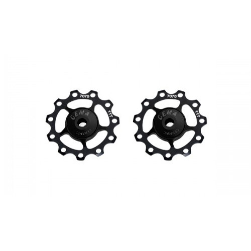 CEMA derailleurwieltjes RVS 9/10/11V alu zwart