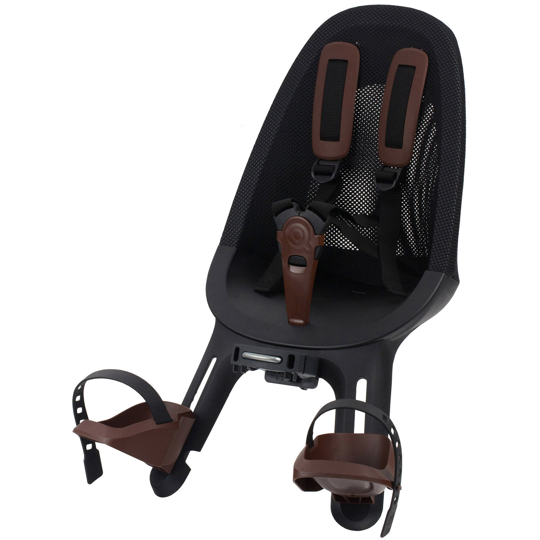 Qibbel voorzitje Air stuurpen zwart/bruin