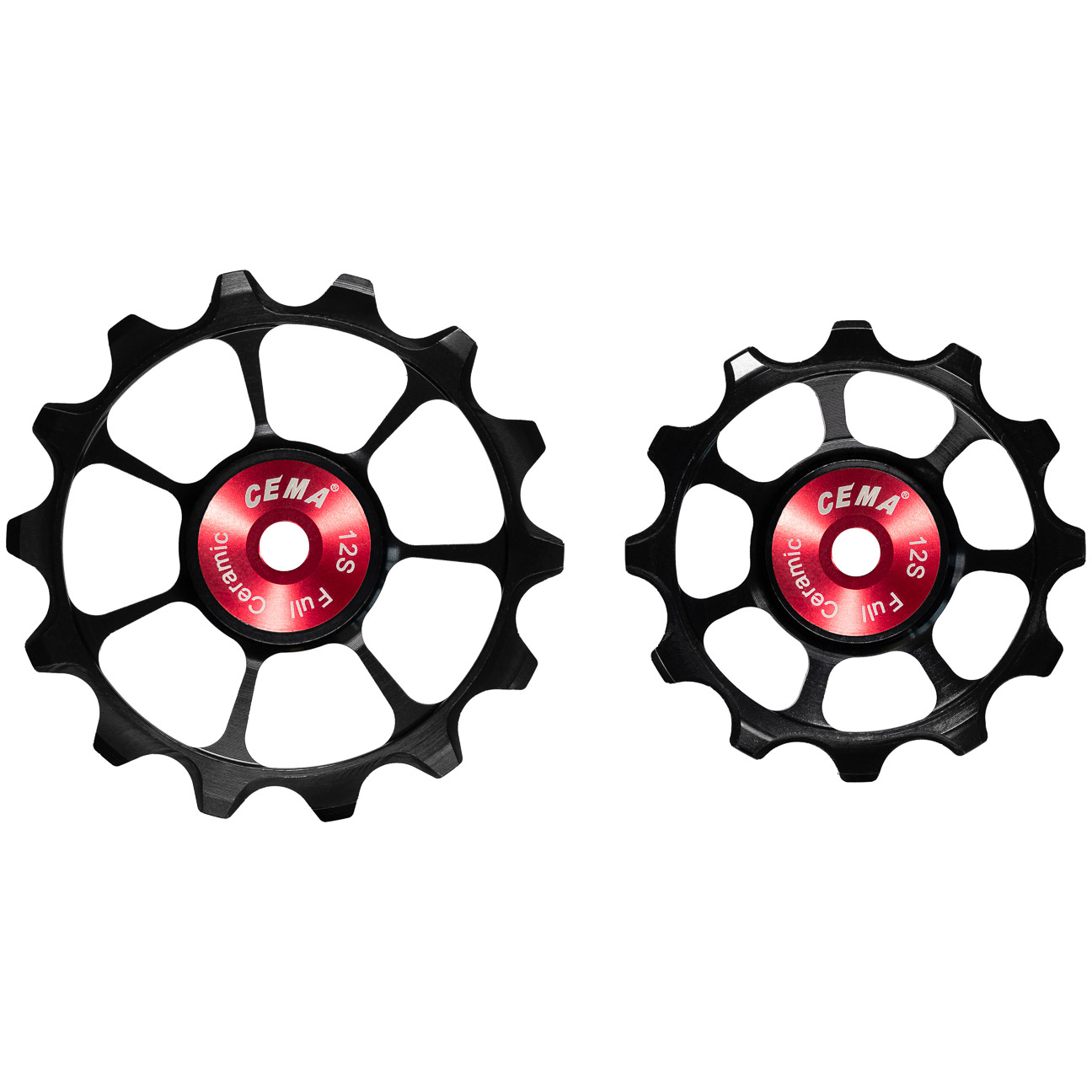 CEMA derailleurwieltjes SRAM  AXS +XPLR full ker. 12v zwart